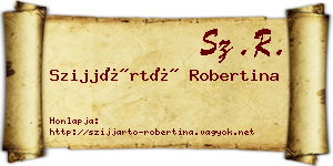 Szijjártó Robertina névjegykártya